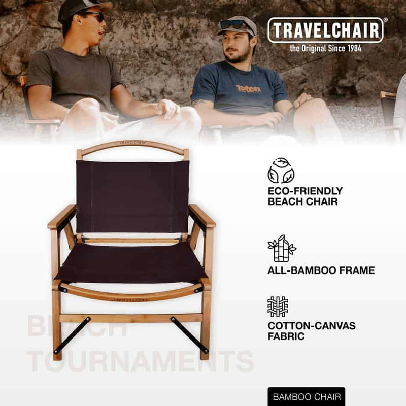 Kanpai Bamboo Chair, TravelChair Kanpai Bamboo Chair infographic