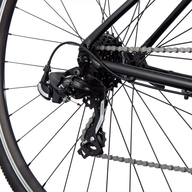 Quick 6, Cannondale Quick 6 in Black rear derailleur