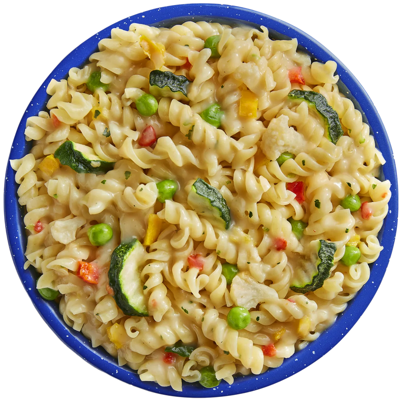 Pasta Primavera (2 Servings), Mountain House Pasta Primavera in bowl