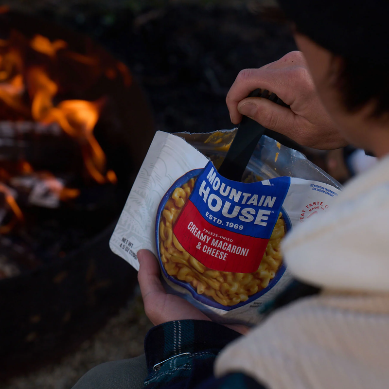 Creamy Macaroni & Cheese (2 Servings), Mountain House Creamy Macaroni & Cheese at camp