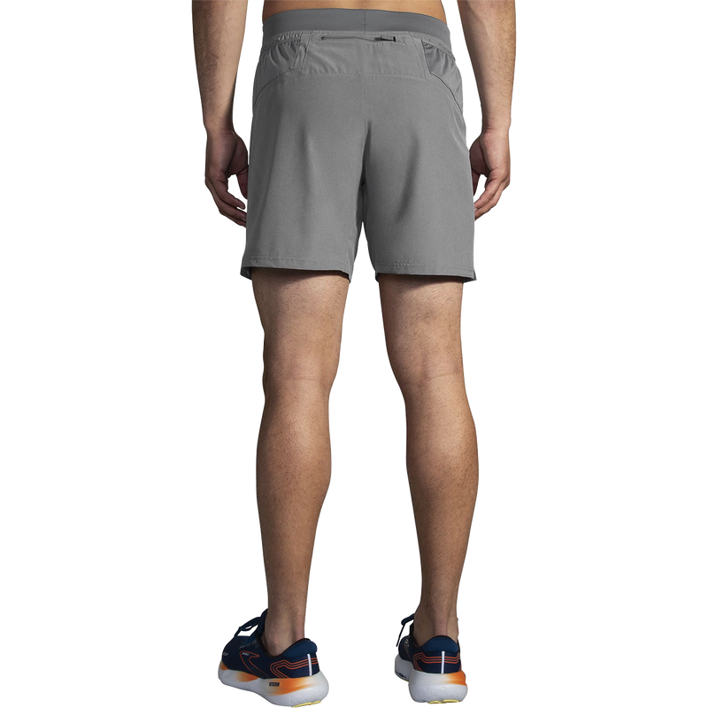 Men's Sherpa 7" Short, Brooks Brooks Men's Sherpa 7" Short in Heather Charcoal back