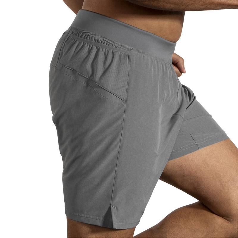 Men's Sherpa 7" Short, Brooks Brooks Men's Sherpa 7" Short in Heather Charcoal right