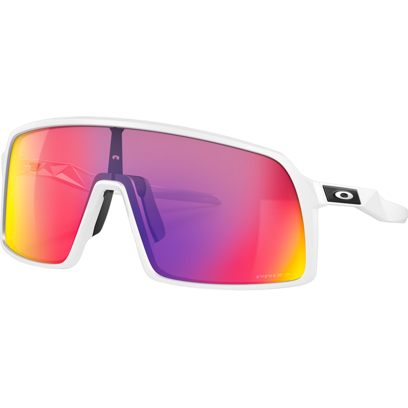 Sutro - Matte White/Prizm Road, Oakeley Sutro Matte White Prizm Road Matte White Prizm Road front left
