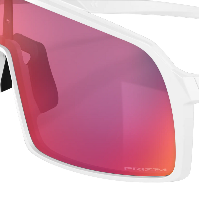 Sutro - Matte White/Prizm Road, Oakeley Sutro Matte White Prizm Road Matte White Prizm Road left front lens