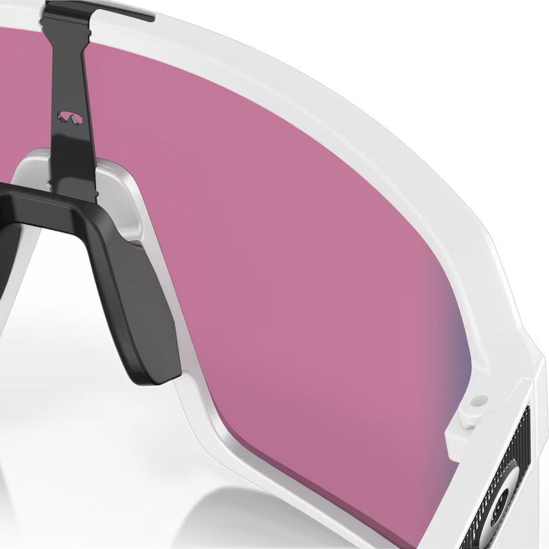 Sutro - Matte White/Prizm Road, Oakeley Sutro Matte White Prizm Road Matte White Prizm Road inside right lens