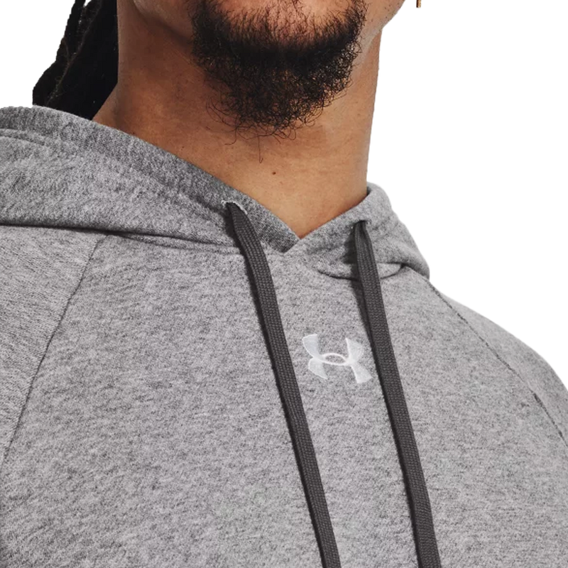 Men's Rival Fleece Pullover Hoodie, Under Armour Men's Rival Fleece Pullover Hoodie collar