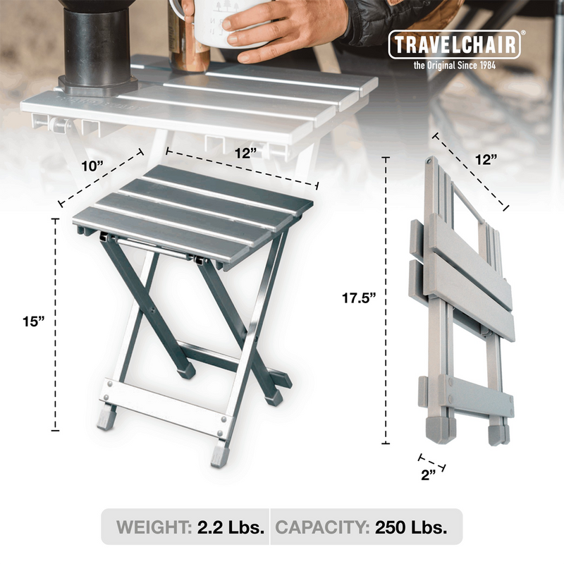 Side Canyon Table, TravelChair Side Canyon Table size specs