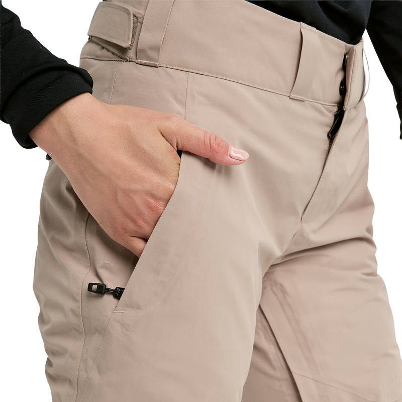 Women's AK Gore-Tex Summit Pant, Burton Women's AK Gore-Tex Summit Pant AH2-Summit Taupe right pocket