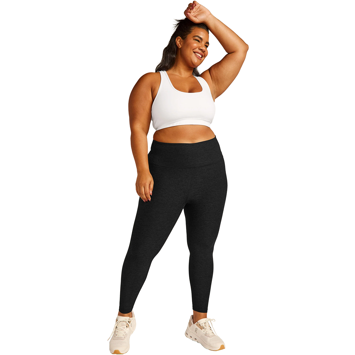 Women's Spacedye High Waisted Midi Legging - Extended alternate view