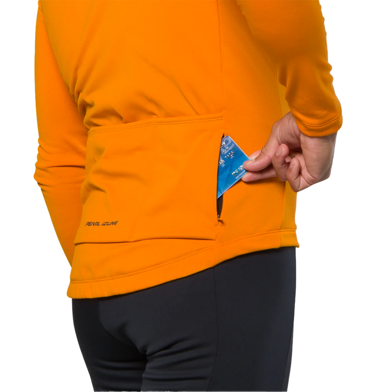 Men's Attack Thermal Jersey, Pearl Izumi Men's Attack Thermal Jersey in HC9-Sunfire back side pocket
