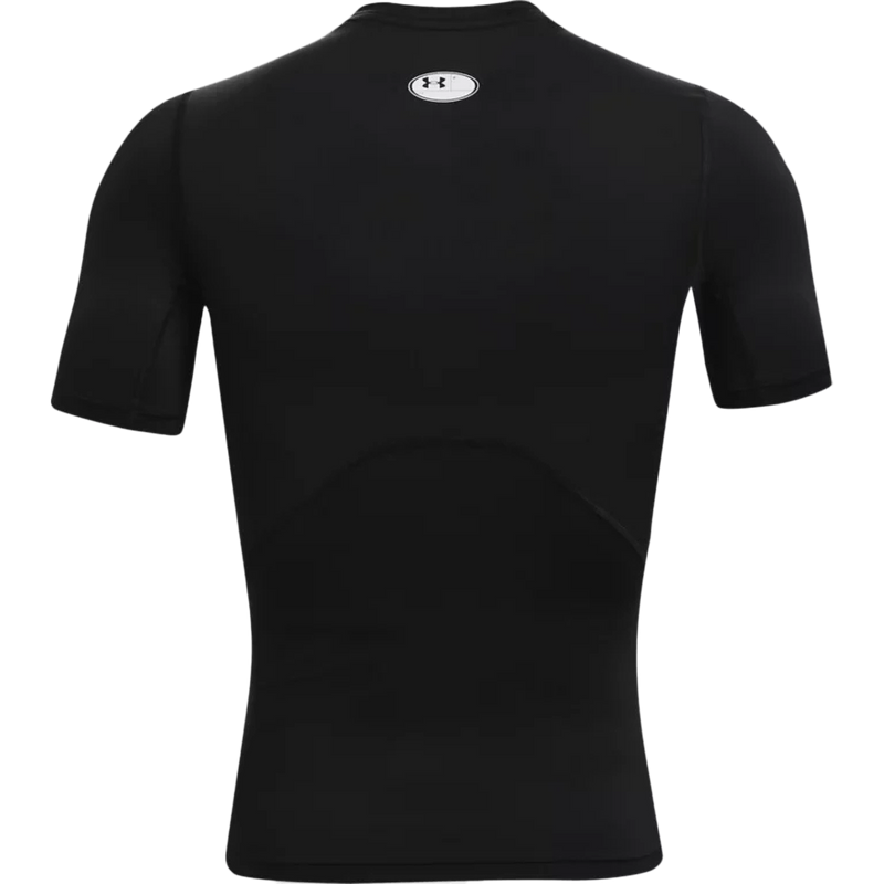 Men's HeatGear Armour Short Sleeve, Under Armour Men's HeatGear Armour Short Sleeve in Black back