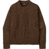 Patagonia Women's Recycled Wool-Blend Crewneck Sweater in DPLD-Dappled: Den Brown