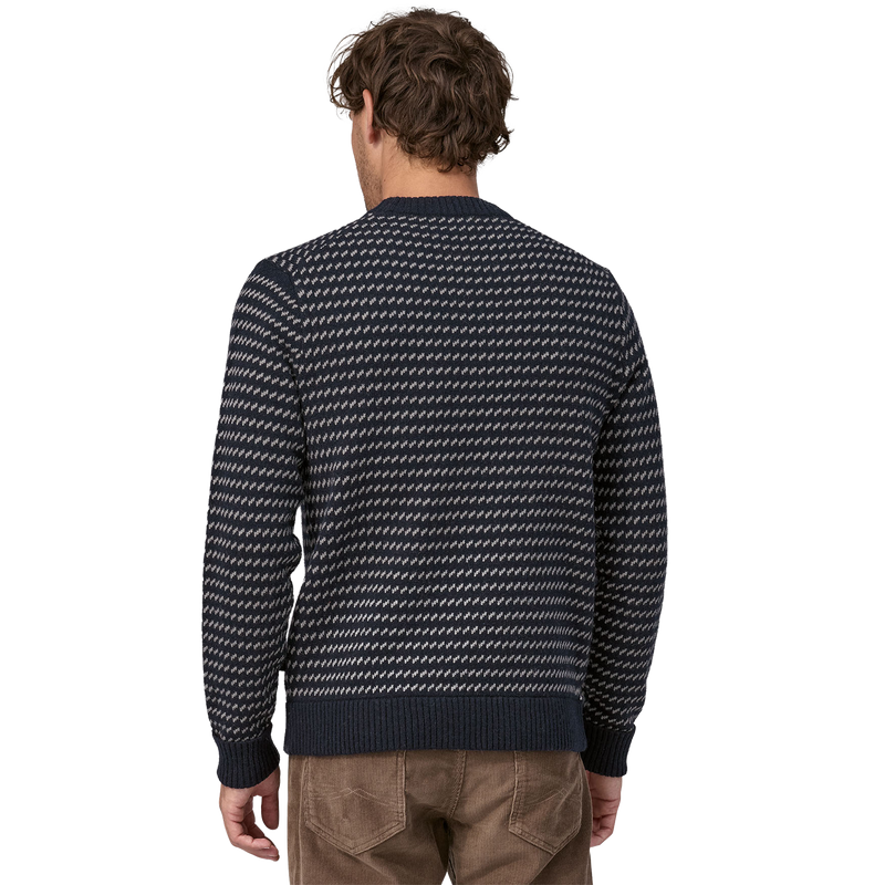 Men's Recycled Wool Sweater, Patagonia Men's Reycled Wool Sweater back on model