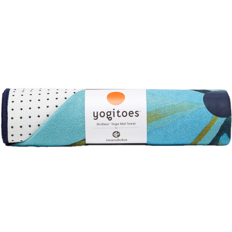Yogitoes 71" Yoga Towel, Manduka Yogitoes Yoga Towel in Emerald Enlightenment rolled