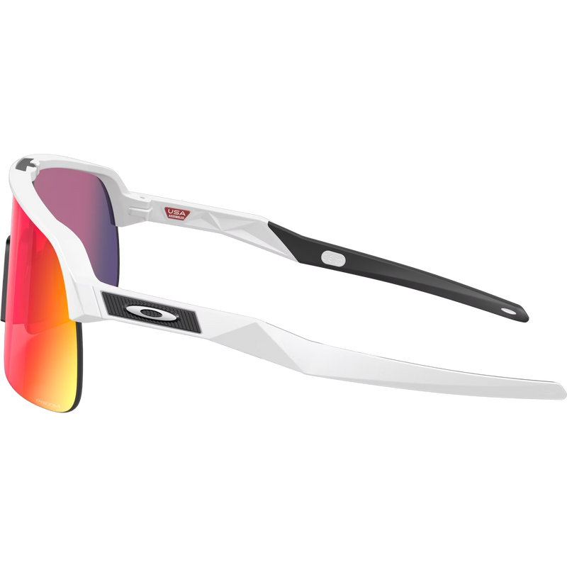 Sutro Lite - Matte White/Prizm Road, Oakley Sutro Lite Matte White Prizm Road in Matte White Prizm Road left