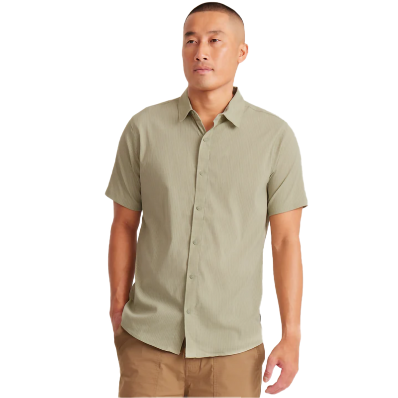 Men's Bless Up Short Sleeve Breathable Stretch Shirt, Roark Men's Bless Up Short Sleeve Breathable Stretch Shirt in Sage front
