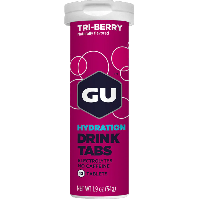 GU Hydration Drink Tabs Single Tube Tri-Berry