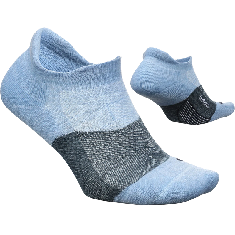 Merino 10 Max Cushion No Show Tab, Feetures Merino 10 Max Cushion No Show Tab toe and heel