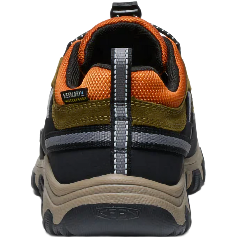 Youth Targhee Low Waterproof, Keen Youth Targhee Low Waterproof in Dark Olive/Gold Frame back