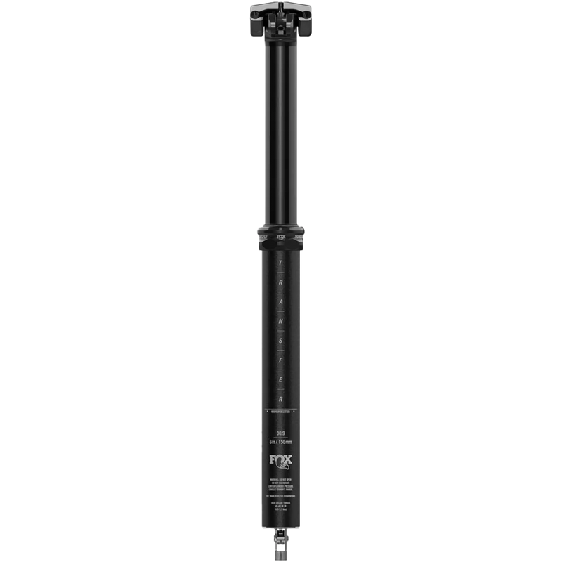 Transfer Performance Elite Dropper Seatpost 31.6, 150mm Travel - Black, Fox Racing Shox Transfer Performance Elite Dropper Seatpost 31.6, 150mm Travel - Black