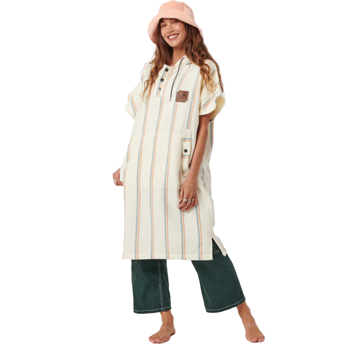 Fouta Lightweight Turkish Poncho alternate view