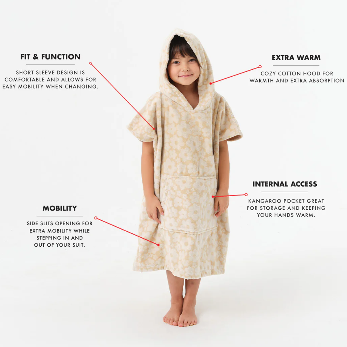 Youth Everyday Fleece Poncho alternate view
