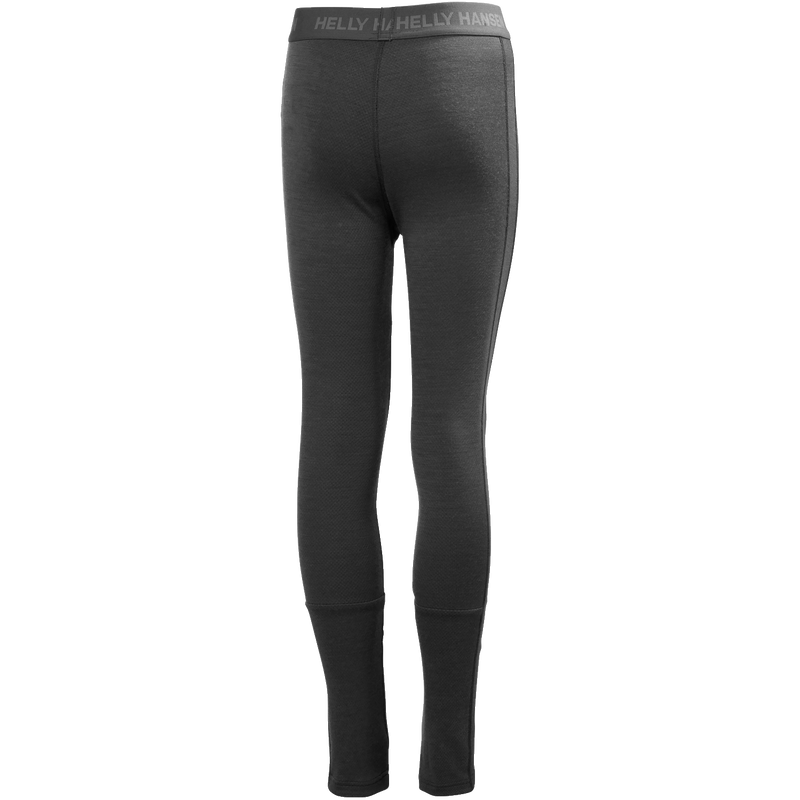 Youth Lifa Merino Midweight Base Layer Set, Helly Hansen Youth Lifa Merino Midweight Base Layer Set in 991 Black bottom back