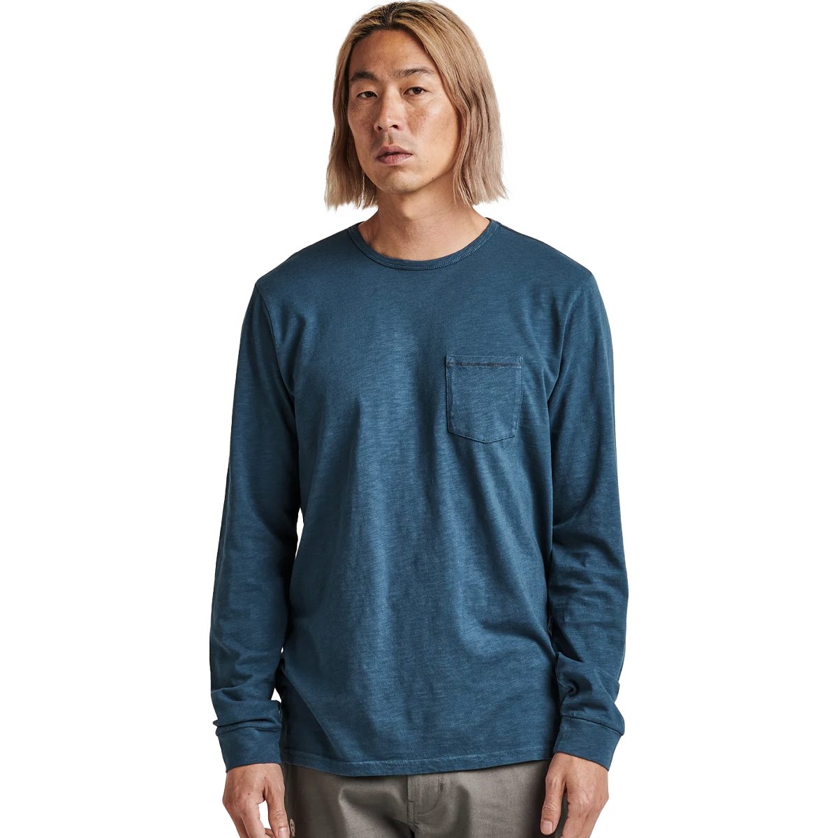 Men's Well Worn Midweight Organic Long Sleeve Tee alternate view