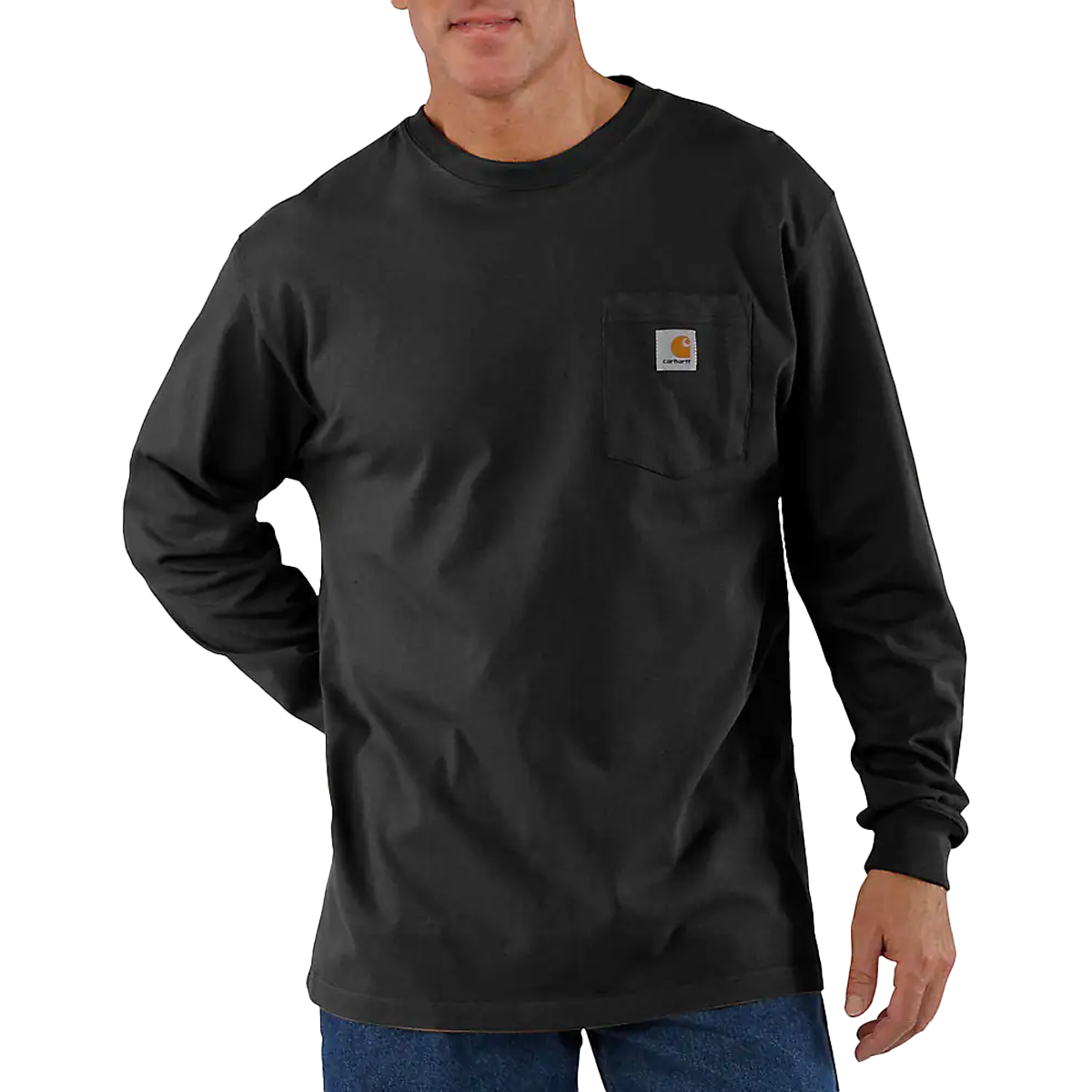 Men's Loose Fit Heavyweight Long Sleeve Pocket T-Shirt alternate view