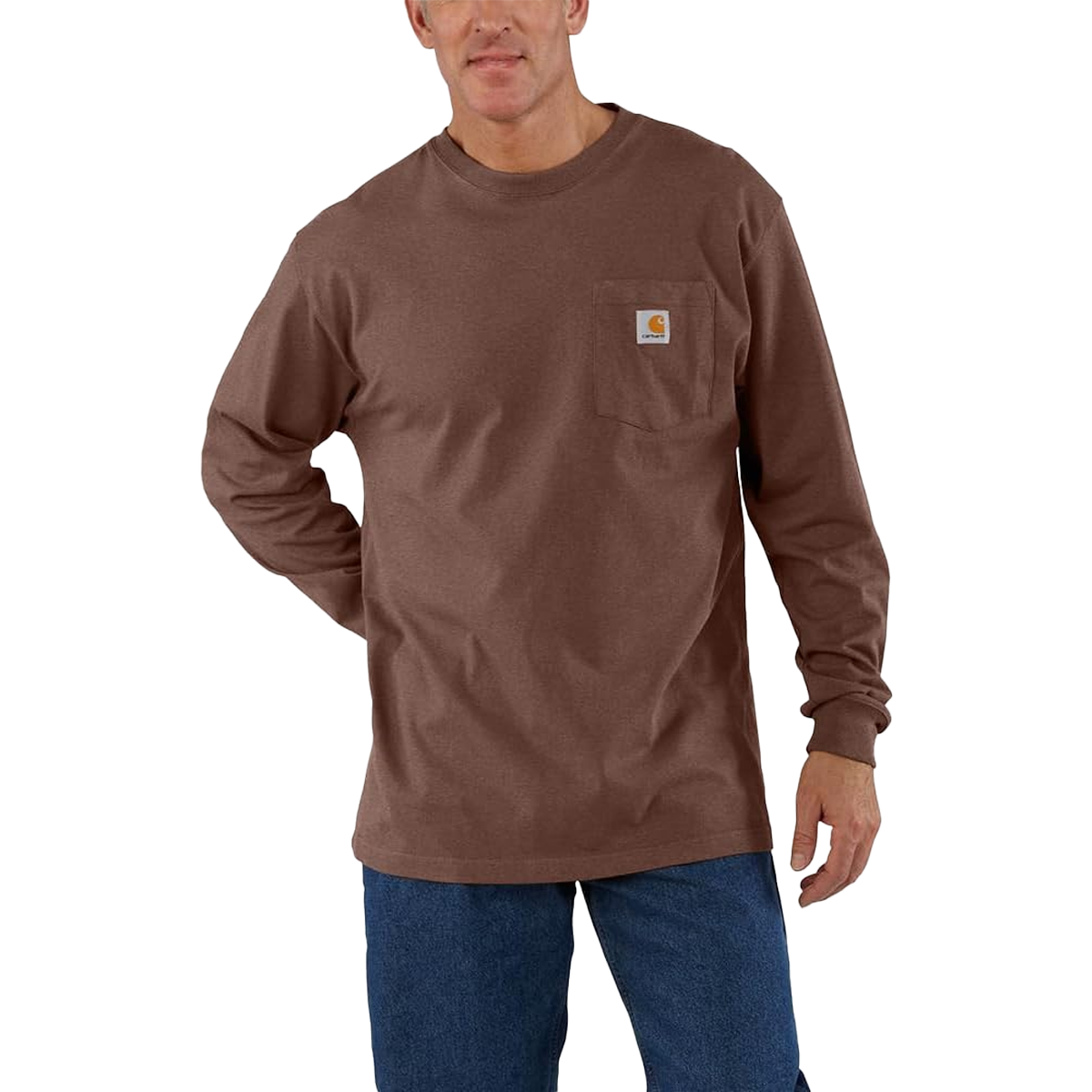 Men's Loose Fit Heavyweight Long Sleeve Pocket T-Shirt alternate view