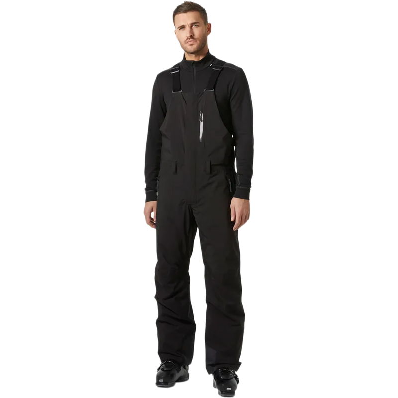 Men's Legendary Insulated Bib Pant, Helly Hansen Men's Legendary Insulated Bib Pant in 990 Black front