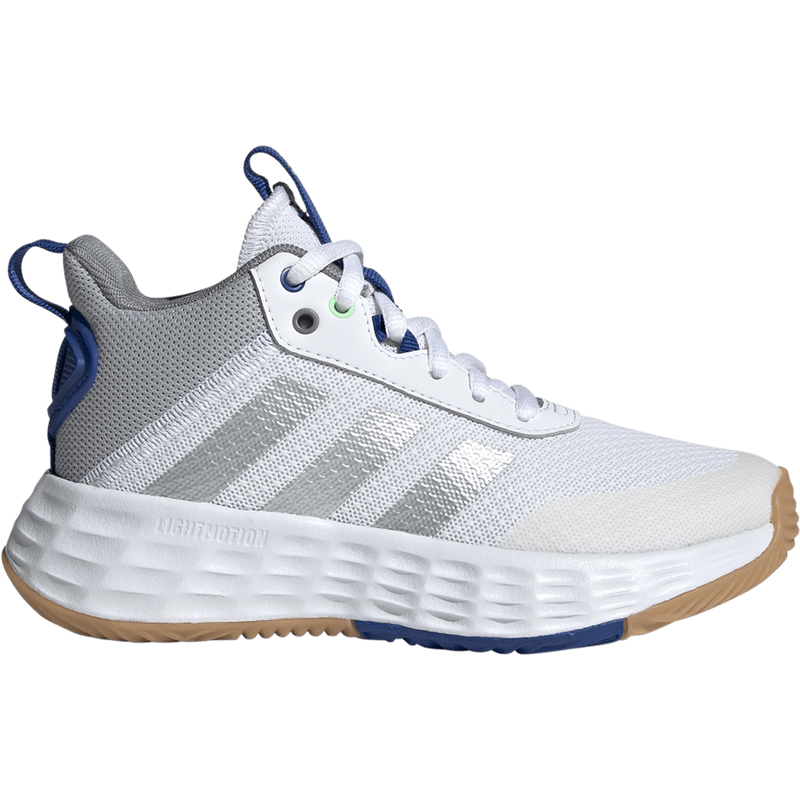 Adidas Youth Own the Game 2.0 in White/Silver