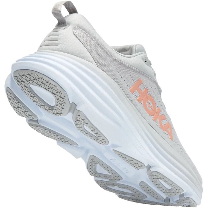 Women's Bondi 8 Wide, Hoka Women's Bondi 8 Wide HMLR-Harbor Mist/Lunar Rock back right