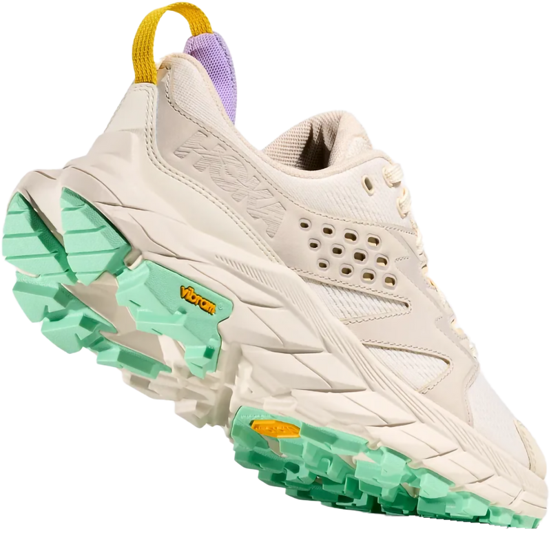 Women's Anacapa Breeze Low, Hoka Women's Anacapa Breeze Low in ATF-Alabaster/Mint Fluorite back right