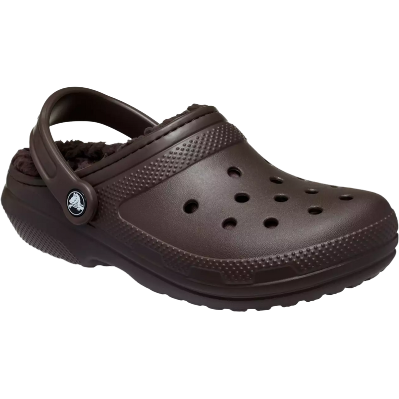 Classic Lined Clog, Crocs Classic Lined Clog in 206-Espresso right front