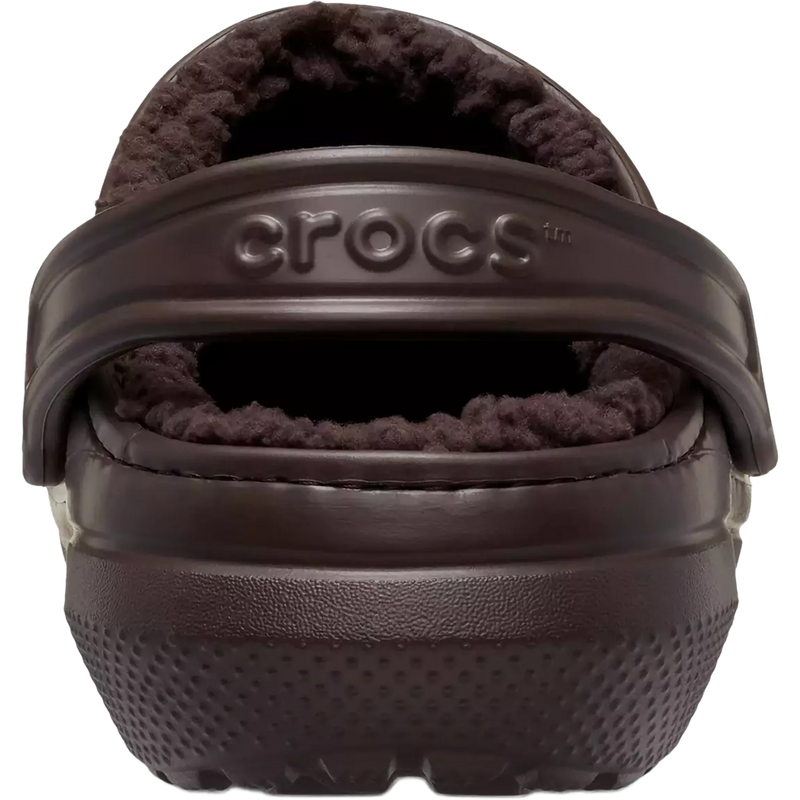 Classic Lined Clog, Crocs Classic Lined Clog in 206-Espresso back