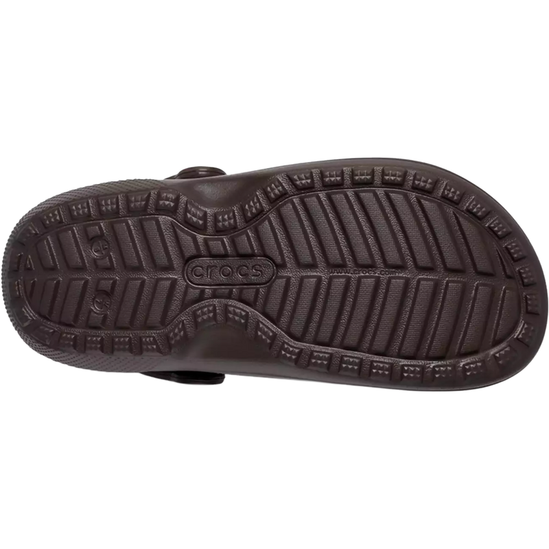 Classic Lined Clog, Crocs Classic Lined Clog in 206-Espresso bottom