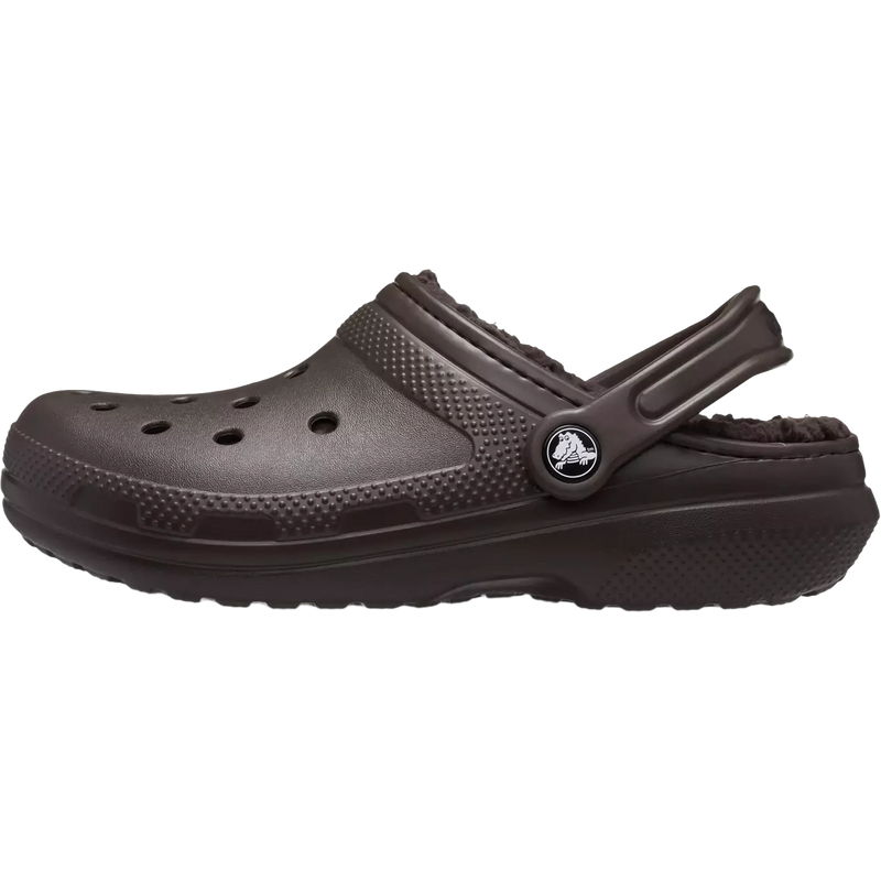 Classic Lined Clog, Crocs Classic Lined Clog in 206-Espresso left profile