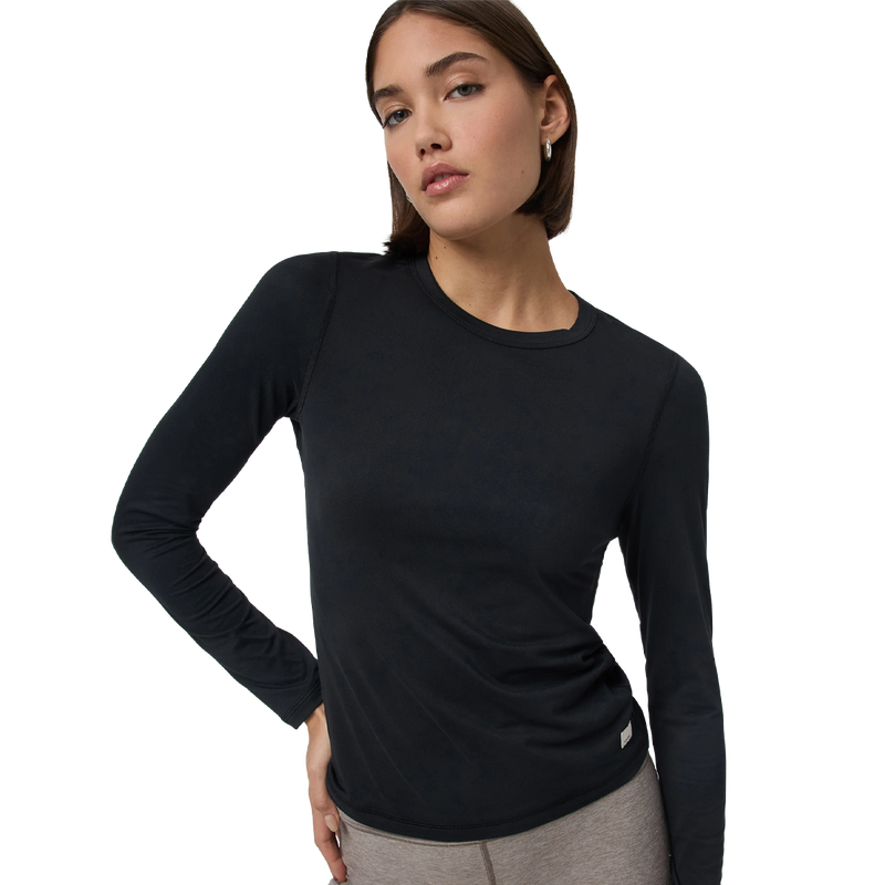 Women's Long Sleeve Lux Crew, Featured Image