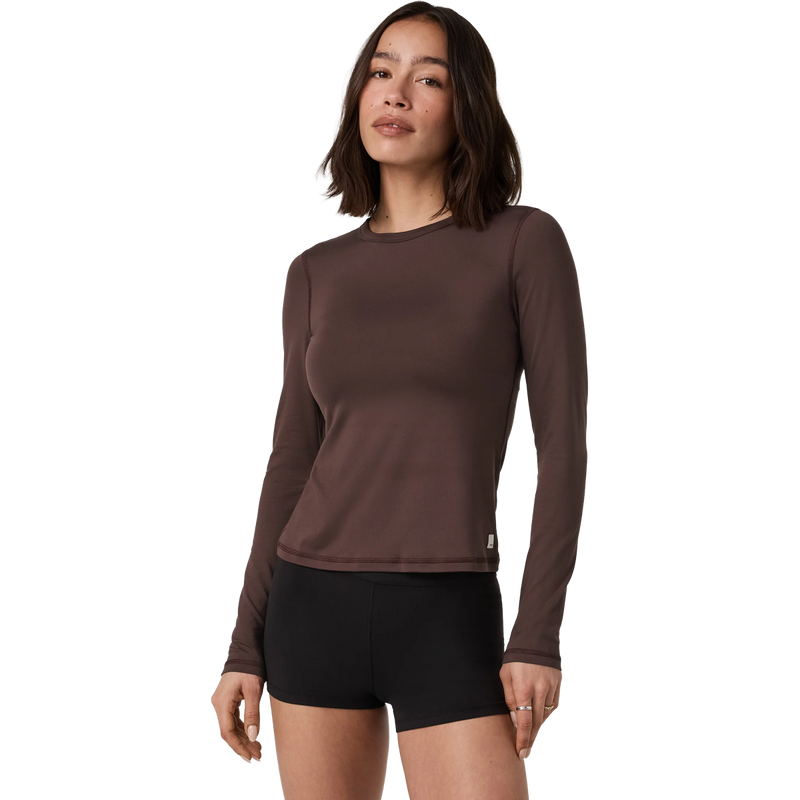 Women's Long Sleeve Lux Crew, Featured Image