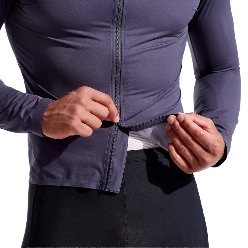 Men's Pro Barrier Jacket, Pearl Izumi Men's Pro Barrier Jacket in 9PX-Dark Ink bottom zipper