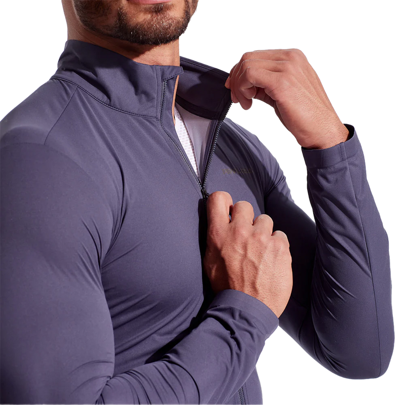 Men's Pro Barrier Jacket, Pearl Izumi Men's Pro Barrier Jacket in 9PX-Dark Ink front zipper