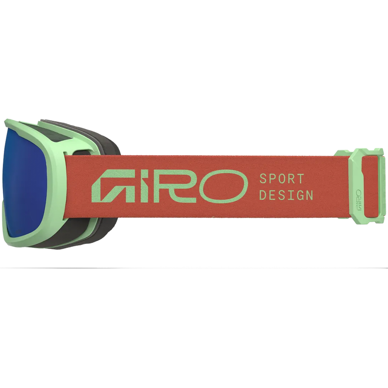 Giro Youth Buster left side of strap colorblocked with brand logo
