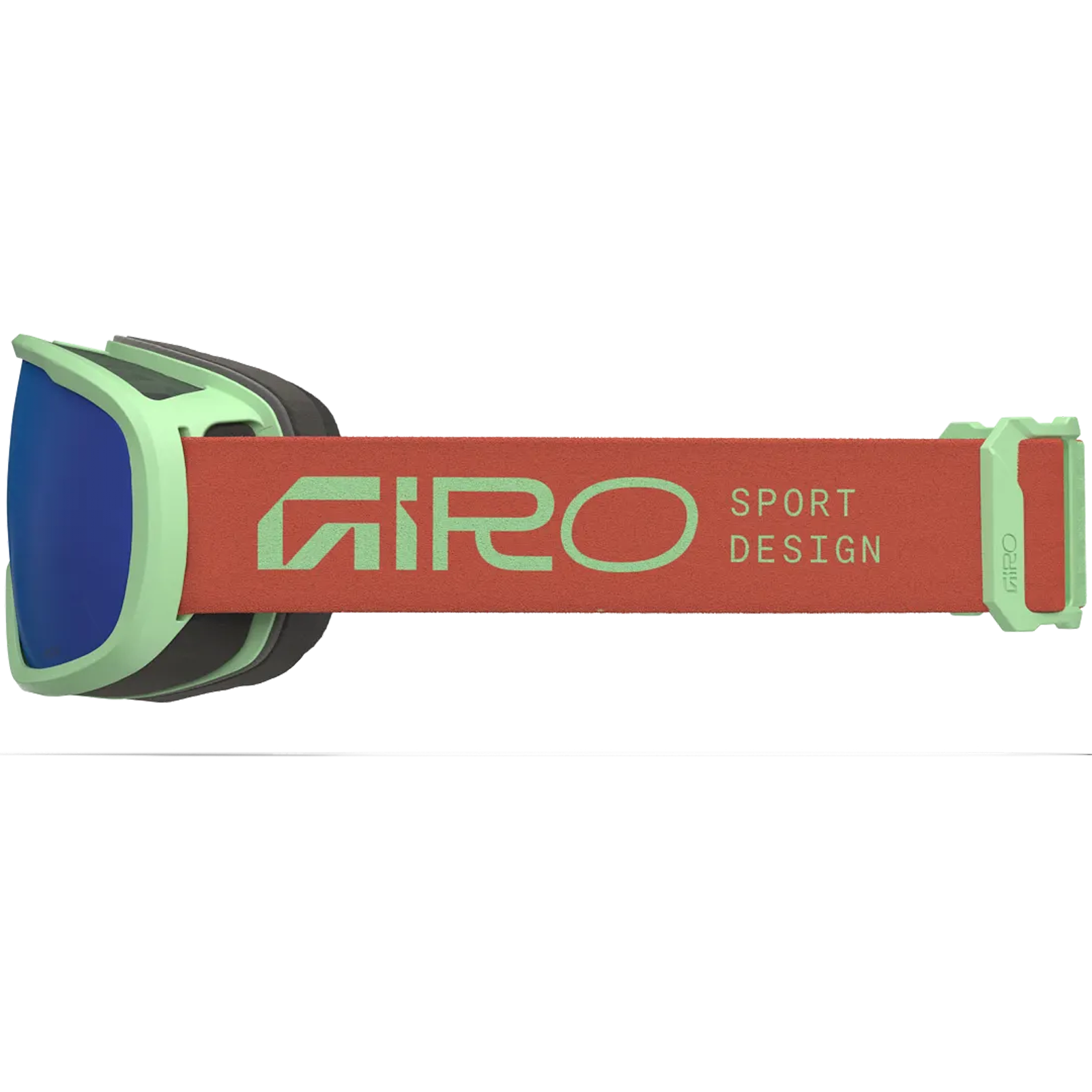 Giro Youth Buster left side of strap colorblocked with brand logo