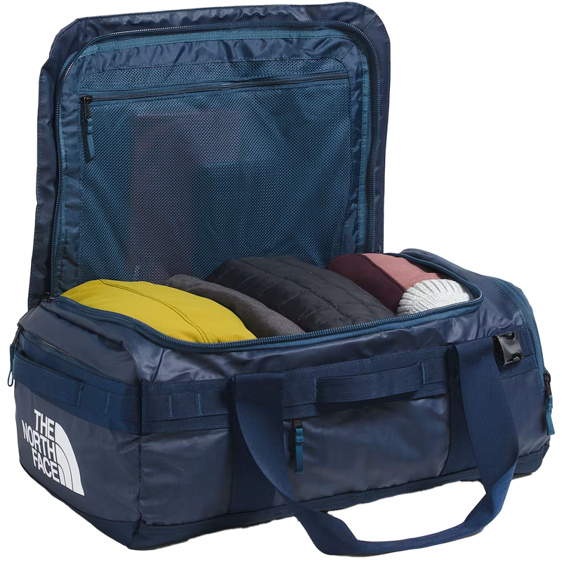 Base Camp Voyager Duffel 42L, The North Face Base Camp Voyager Duffel 42L in 926 Shady Blue Summit
Navy open and loaded