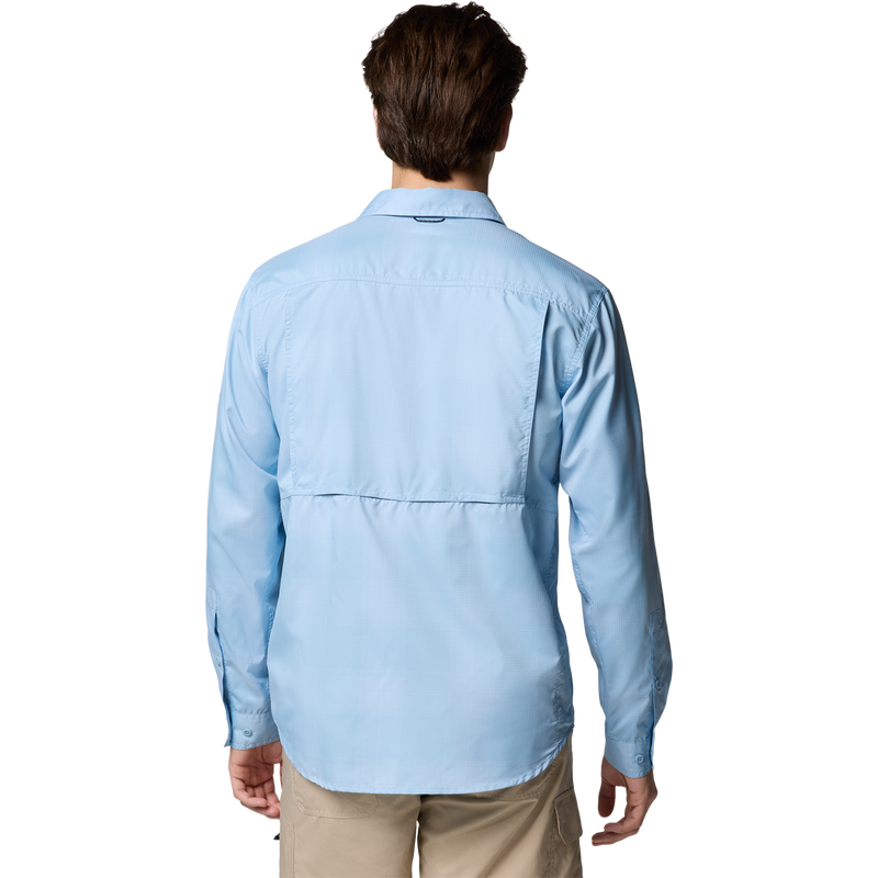 Men's Silver Ridge Utility Lite Plaid Long Sleeve, Columbia Silver Ridge Utility Lite Plaid LS back