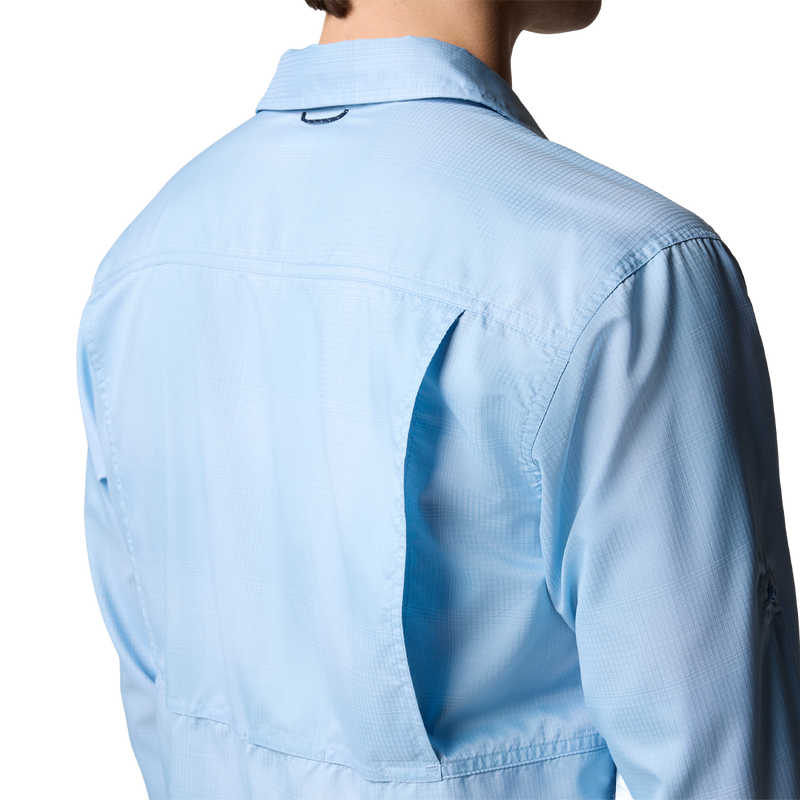 Men's Silver Ridge Utility Lite Plaid Long Sleeve, Columbia Silver Ridge Utility Lite Plaid LS back vent