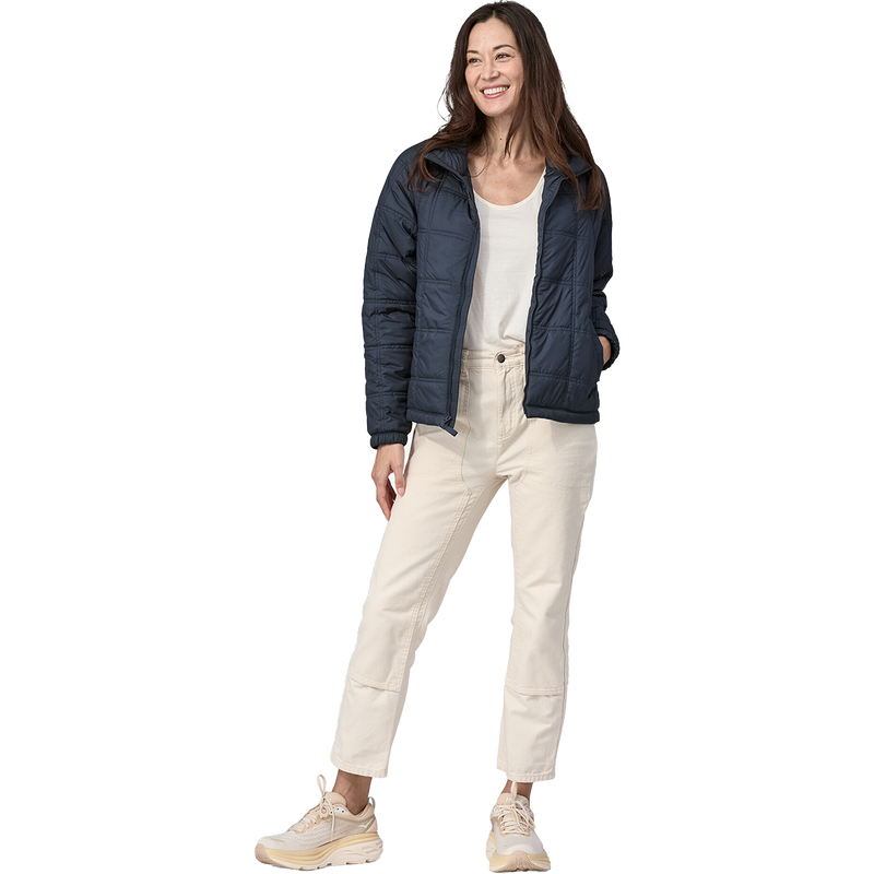 Women's Lost Canyon Jacket, Patagonia Women's Lost Canyon Jacket in Pitch Blue with Pitch Blue front full length
