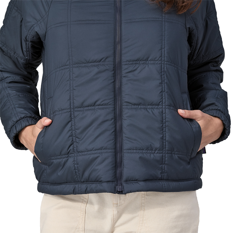 Women's Lost Canyon Jacket, Patagonia Women's Lost Canyon Jacket in Pitch Blue with Pitch Blue front pockets