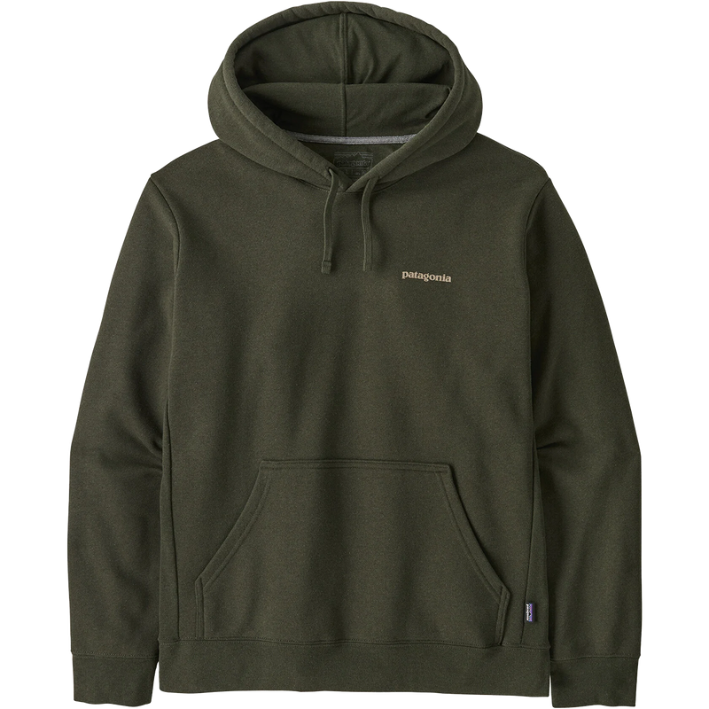 Men's Boardshort Logo Uprisal Hoody, Patagonia Men's Boardshort Logo Uprisal Hoody in BSNG Basin Green front